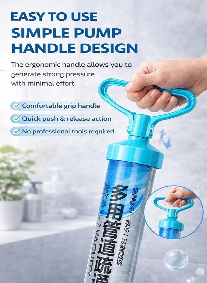 YORTEN Powerful Toilet Plunger Types Suction Cup, More Cleaner New Air Pump Tool, High Pressure Drain Buster Suitable for Toilet, Bathtub, Shower, Kitchen Sink - Image 4