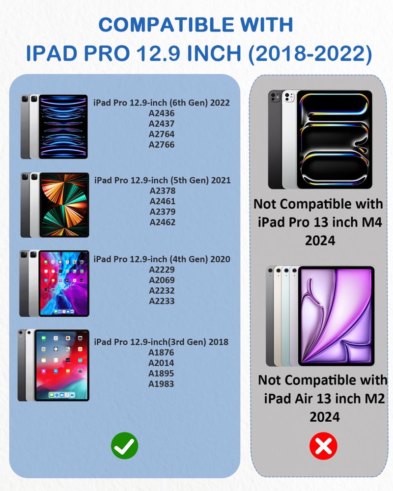 XIRON [2 PACK] Paper Screen Protector Compatible with iPad Pro 12.9 (2022&2021&2020&2018), High Touch Sensitivity No Glare for iPad Pro 12.9 Matte Screen Protector, Compatible with Apple Pencil - Image 2