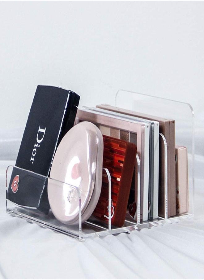 DYCacrlic - Clear Acrylic File Sorter, Desk File Folder Holder,File Folder Rack for Document Paper Letter Book Envelope Laptop Organizer, Clear Acrylic Office File Organizer on Office Desktop - Image 1