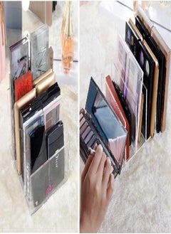 Clear Acrylic File Sorter, Desk File Folder Holder,File Folder Rack for Document Paper Letter Book Envelope Laptop Organizer, Clear Acrylic Office File Organizer on Office Desktop