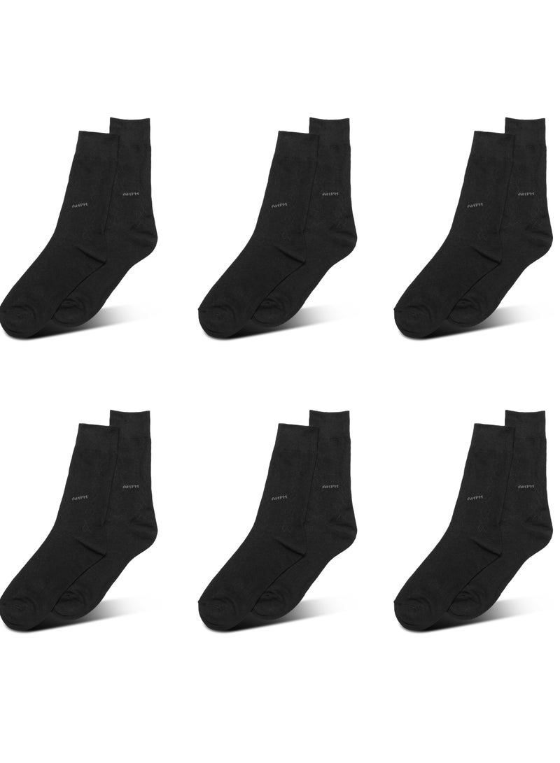 AMPM MEN'S FORMAL SOCKS (PACK OF 6) - GREY - Image 1