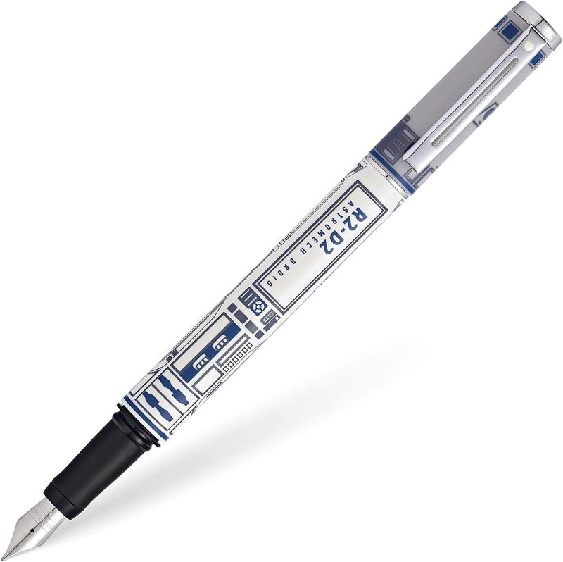 Sheaffer Star Wars R2D2 with R2D2 themed design and authentic character details Polished appointments Medium Stainless Steel nib Fountain Pen - Image 1