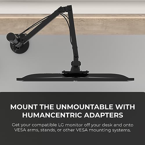 HumanCentric VESA Mount Adapter Compatible with LG Monitors 24MP58VQ, 24MP58VQ-P, 24MP59HT, 24MP59HT-P, and 24MP60VQ, Mounts Monitor to VESA Stand, Arm or Desk Mount with 75x75 or 100x100 mm Pattern - Image 5