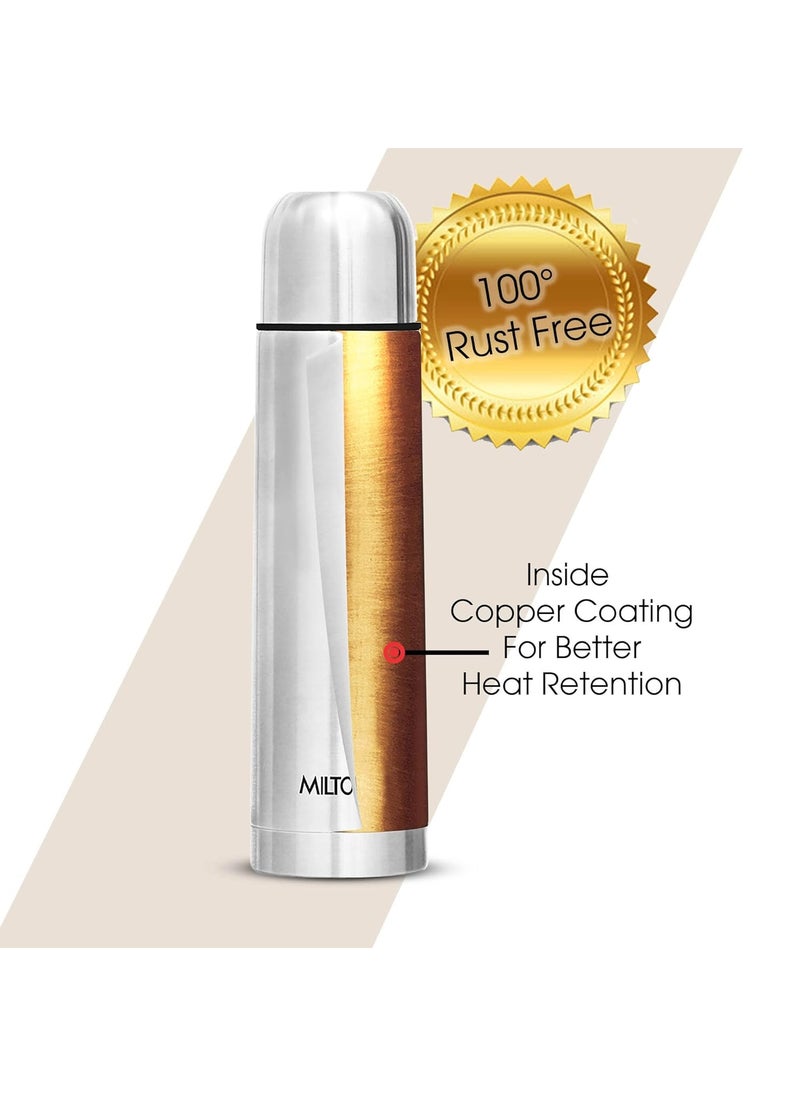 Milton - Milton Thermosteel Flip Lid Flask, 500 ML, Silver (Pack of 2) - Image 1