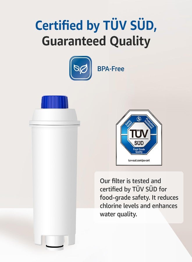 Maxblue DLS C002 Coffee Filter, Replacement for De'Longhi® Magnifica Evo Water Filter, De'Longhi® Filter, ECAM/ETAM/EPAM Series, TÜV SÜD Certified, 6 Pack - Image 4