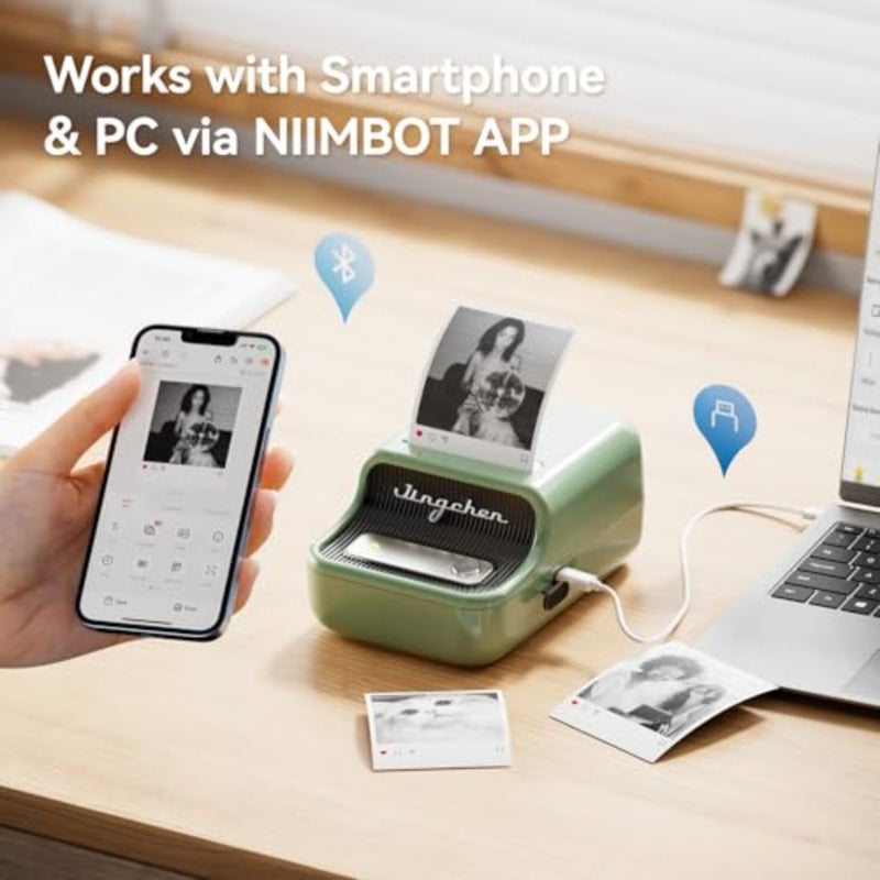 B21 Pro Upgraded Label Maker, 300DPI, Fun APP, Portable Label Printer, Bluetooth Sticker Printer for Organization, Price, Logo, Scrapbook - Image 5