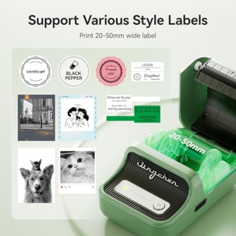 B21 Pro Upgraded Label Maker, 300DPI, Fun APP, Portable Label Printer, Bluetooth Sticker Printer for Organization, Price, Logo, Scrapbook - Image 2