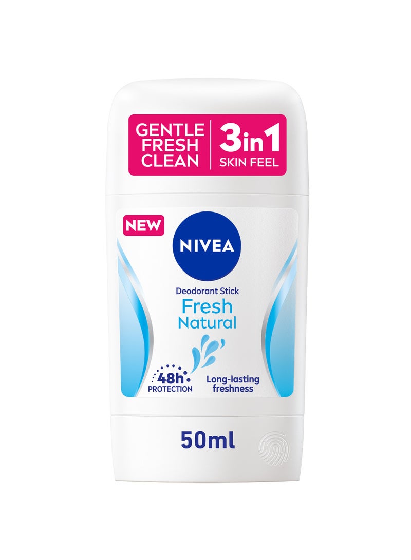 Nivea Fresh Natural Deodorant For Women Ocean Extracts Stick 50ml - Image 1