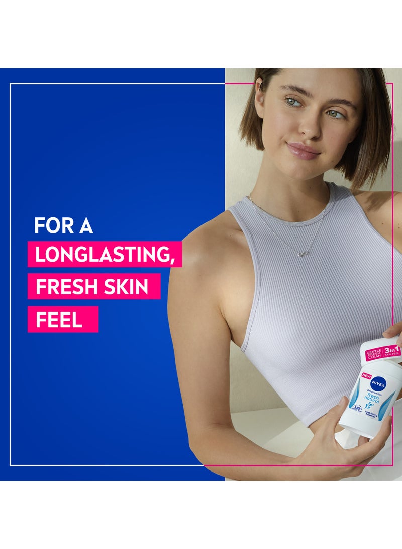 Nivea Fresh Natural Deodorant For Women Ocean Extracts Stick 50ml - Image 4