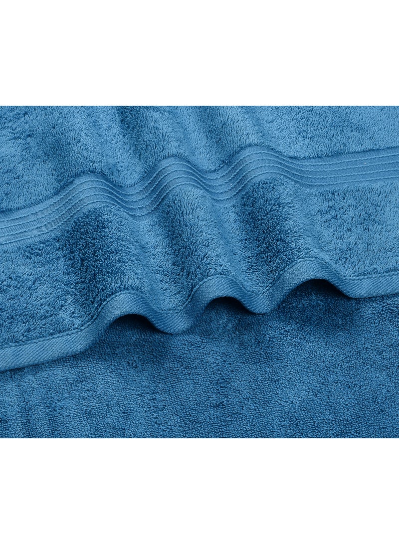 Bliss Casa 4-Piece 100% Combed Cotton Bath Towels - 550 GSM Quick Dry Highly Absorbent Bathroom Towels - Thick Soft Hotel Quality Bath Towel Set for Bath And Spa 27x54 Inch