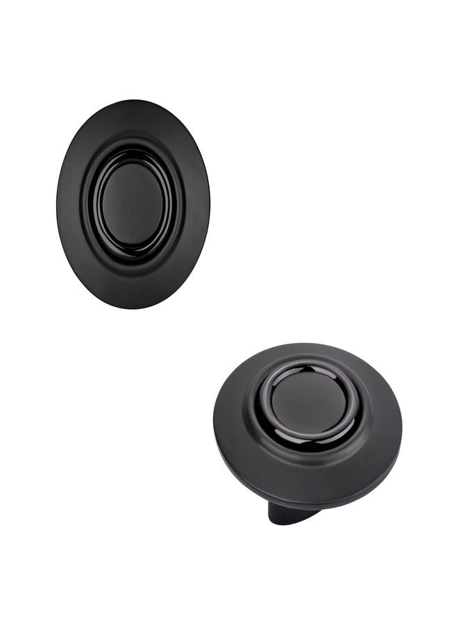 LAPO 3 Piece Modern Black Cabinet Knobs, Round Easy-Grip Knobs for Wardrobe, Drawers & Home Furniture, Quick DIY Installation, 3 Years Warranty (Black Glossy Finish) - Image 1