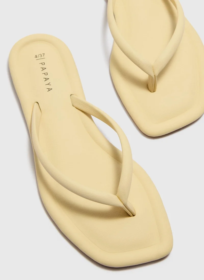 Matalan Yellow Toe Post Sandals