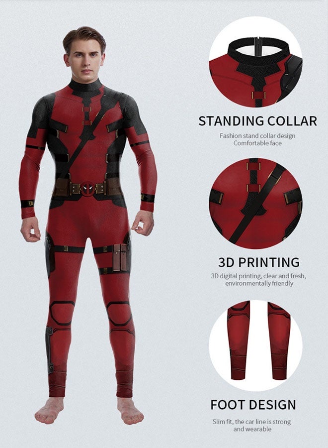 general Deadpool cos cosplay suit one-piece printed tights - Image 3