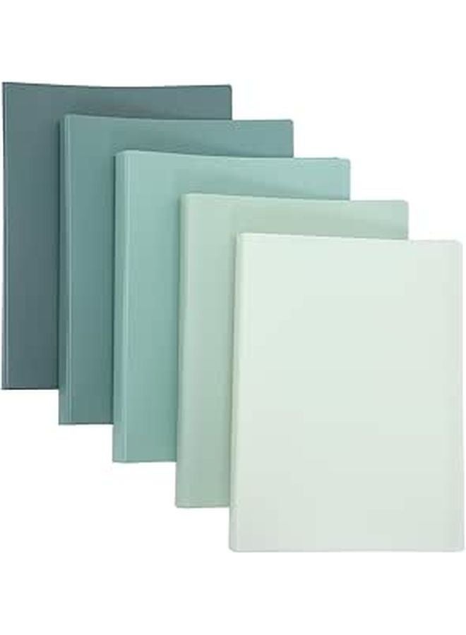 Gradient Color A4 Document File Folder Set of 5 with Protective Cover Office School Organizer - Image 1