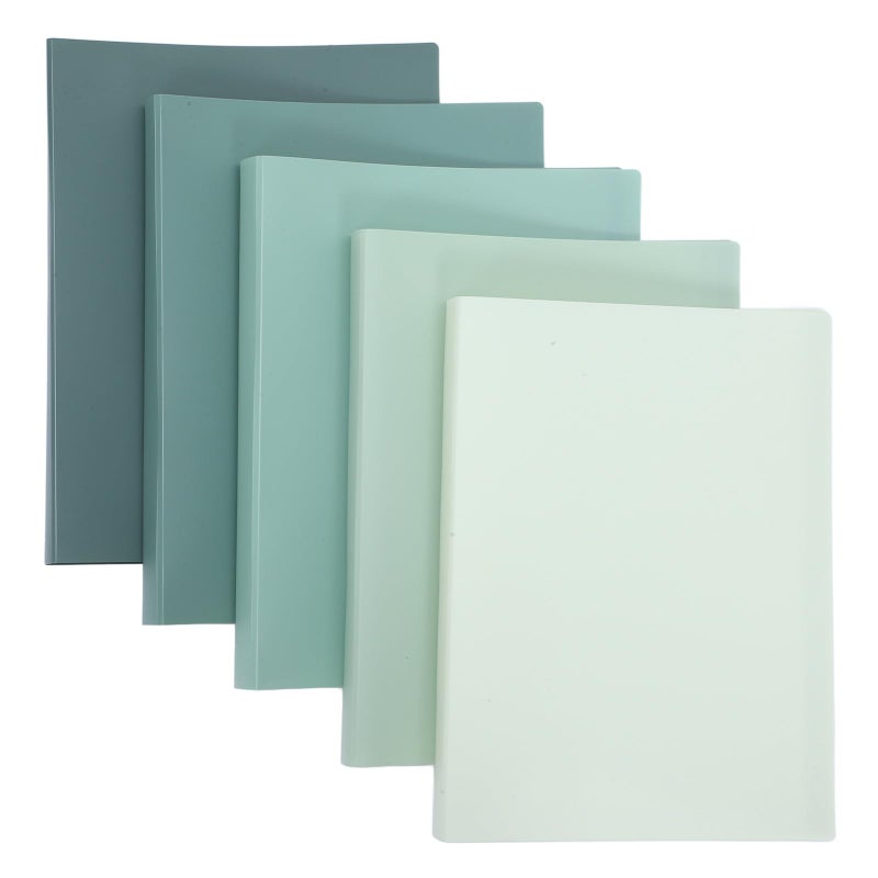 Gradient Color A4 Document File Folder Set of 5 with Protective Cover Office School Organizer - Image 2