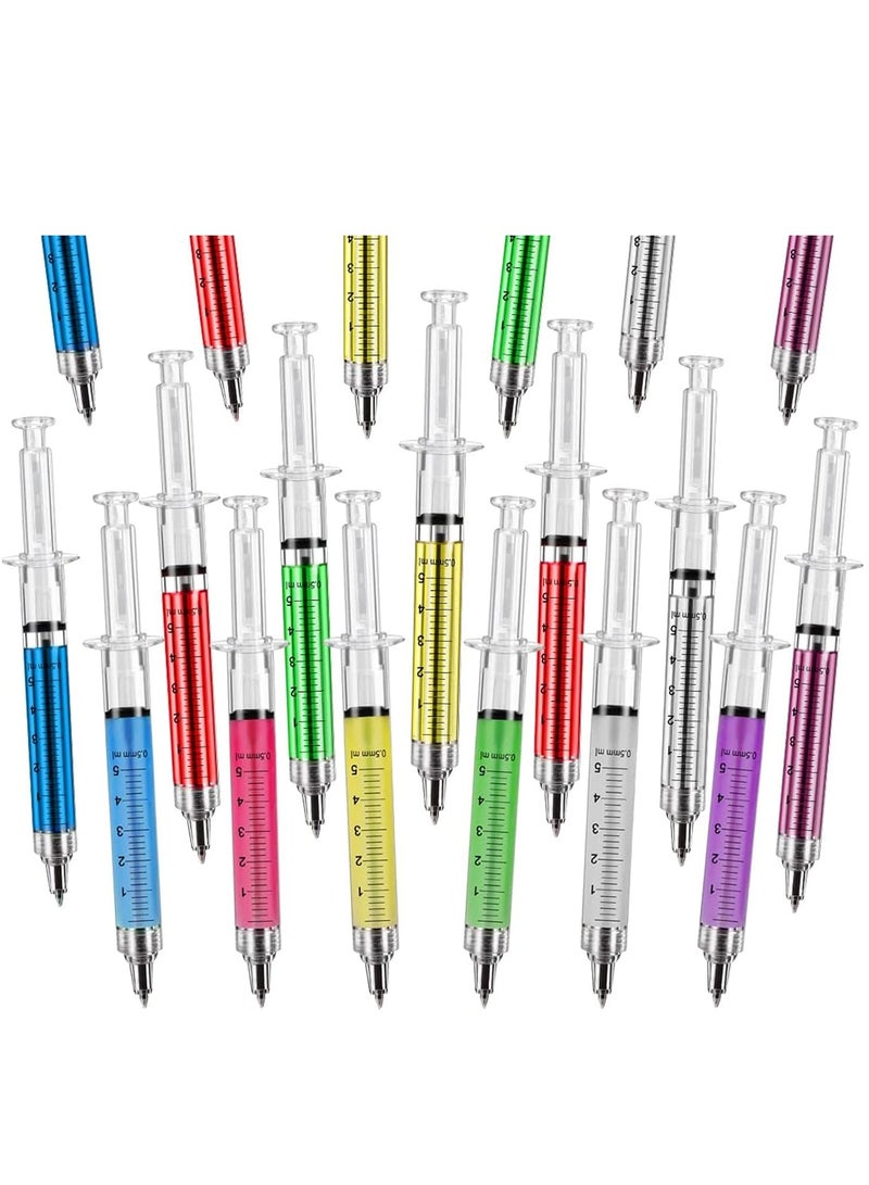 phomemo 12 Pack Multi-Color Syringe PenRetractable, Fun Multi Color Novelty Pen for Nurses, Nursing Student School Supplies - Image 2