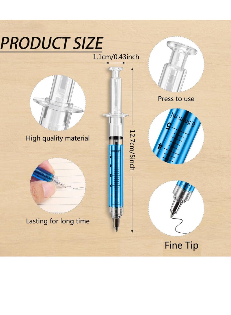 phomemo 12 Pack Multi-Color Syringe PenRetractable, Fun Multi Color Novelty Pen for Nurses, Nursing Student School Supplies - Image 3