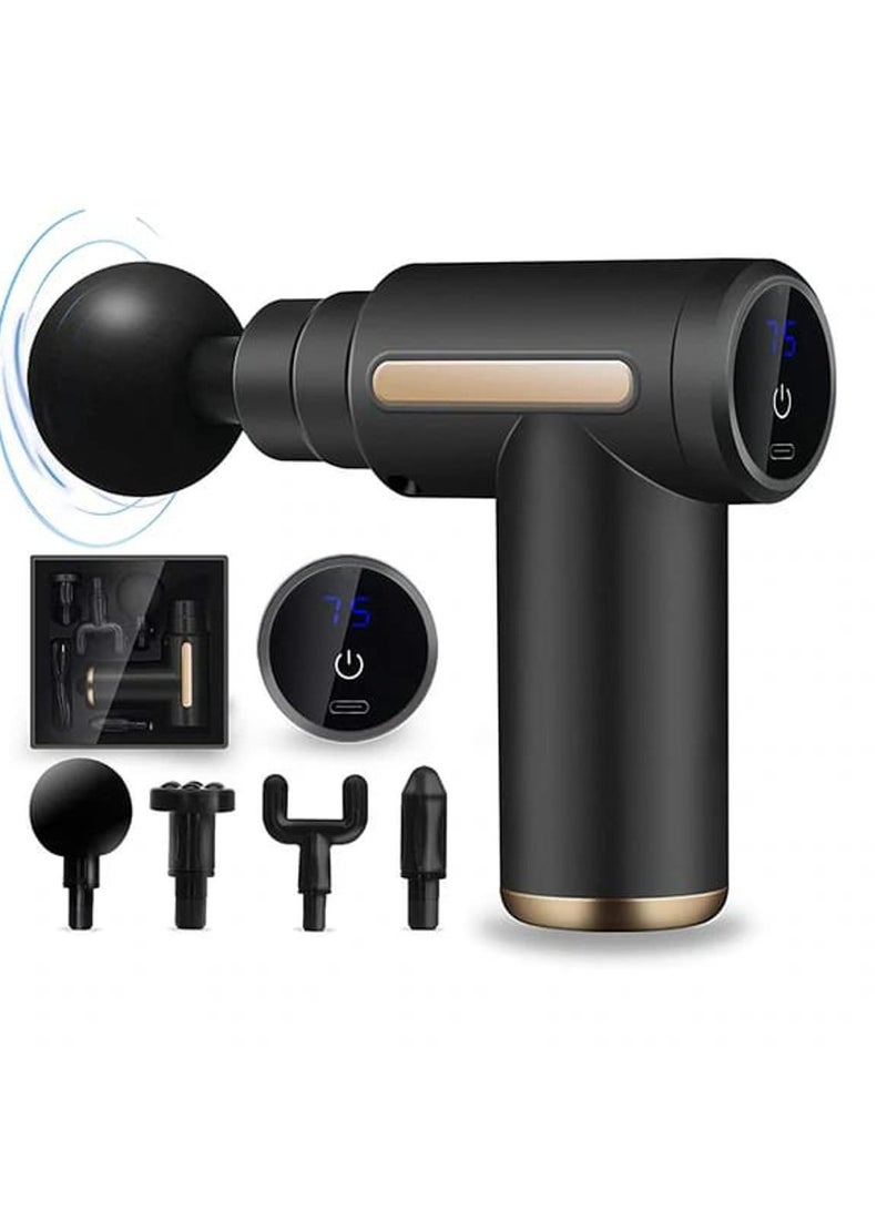 Portable Mini Muscle Massage Gun-Handheld Electric Deep Tissue Percussion Muscle Massager - Image 1