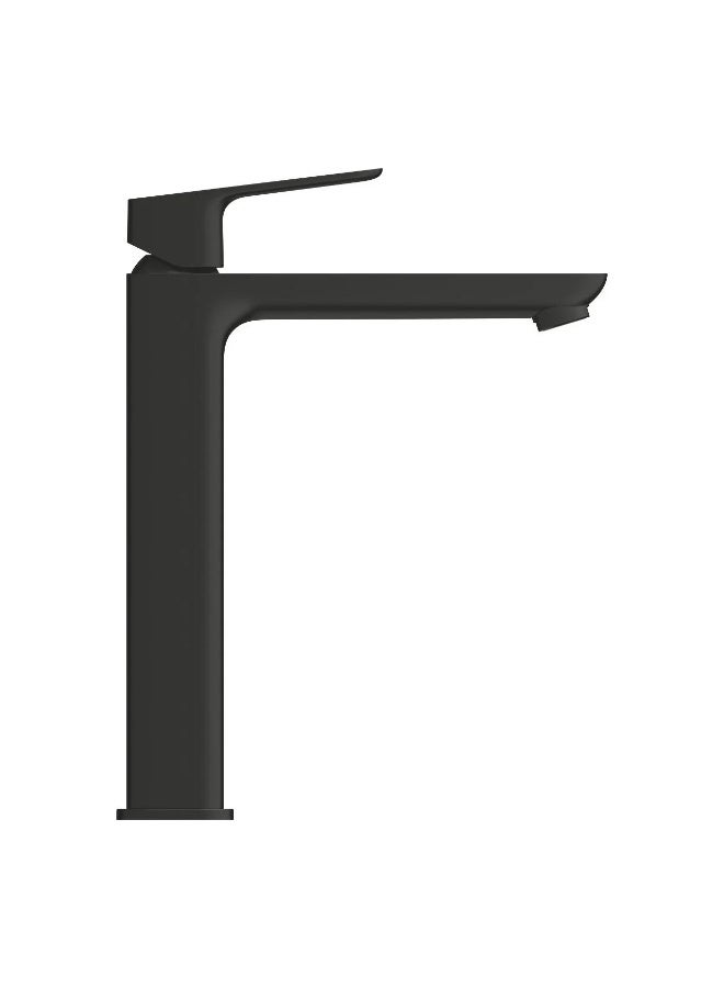 Roma Tall Bathroom Faucet Matte Black Modern Design Single Hole Wash Basin Mixer Tap