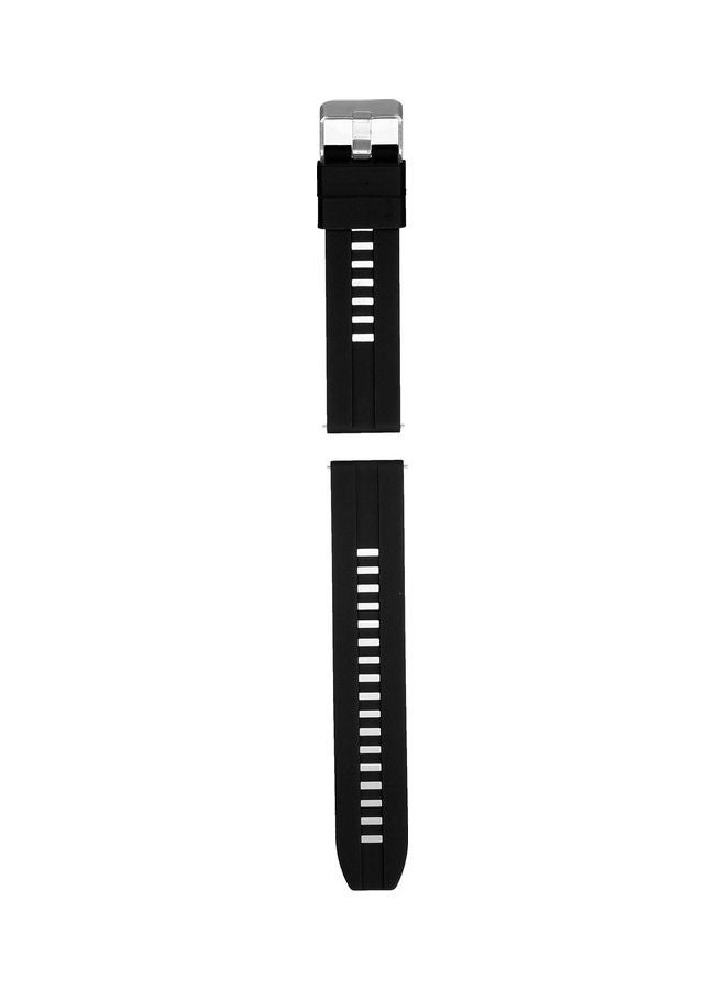 NIBEMINENT Silicone Watch Band For Smart 22millimeter Black - Image 1
