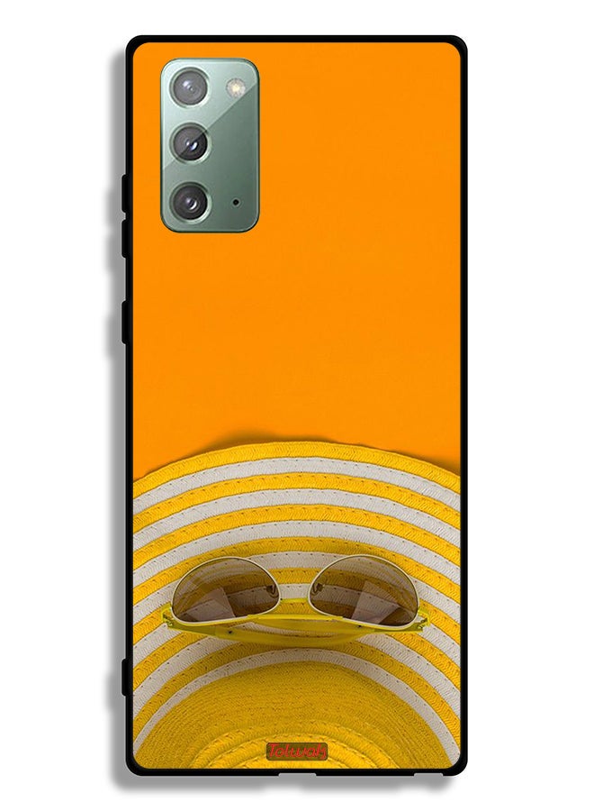 Tolwak Samsung Galaxy Note 20 Protective Case Cover Glasses Hat - Image 2