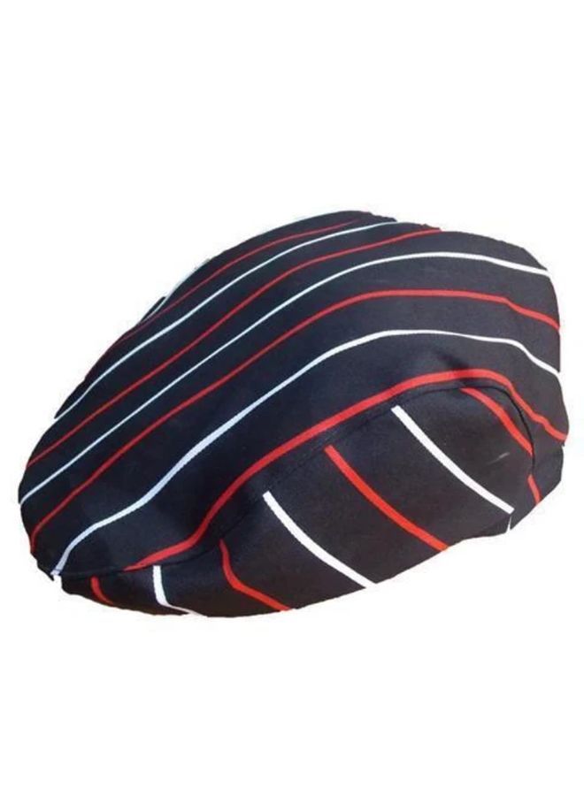 Red And White Stripes Reusable Chef Hat With Adjustable Elastic Band For Adults - Image 4