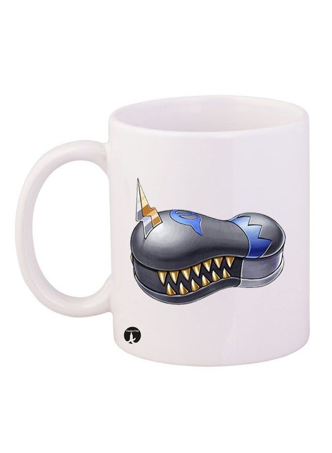 RKN Anime Digimon Mug White/Black/Blue 12ounce - Image 2