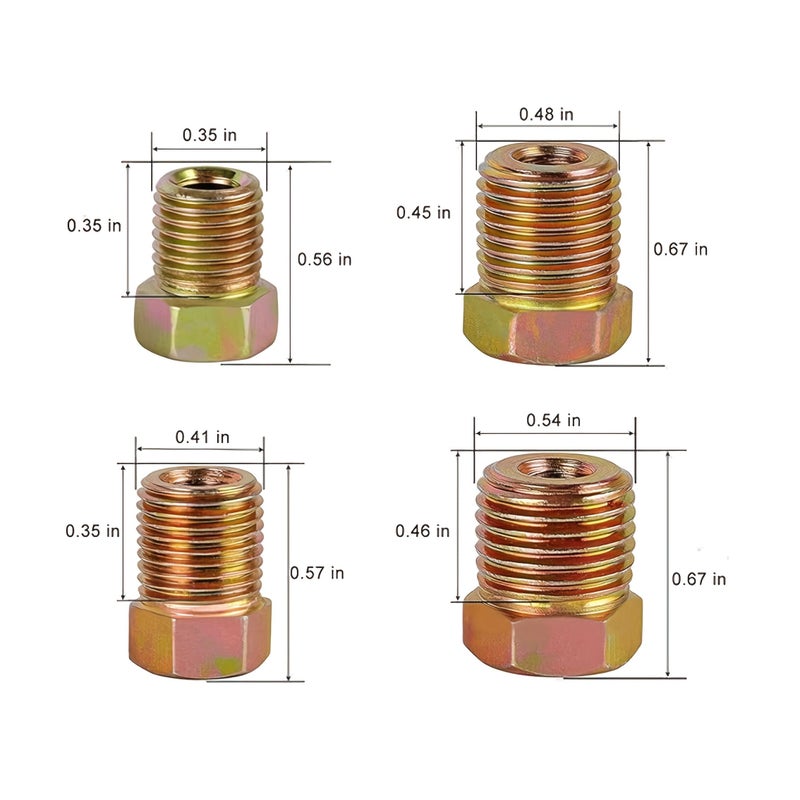 25ft 3/16 Flexible Copper Plated Brake Pipe Set With 19 Inverted Horn Joints Model Brake 19pcs - Image 5