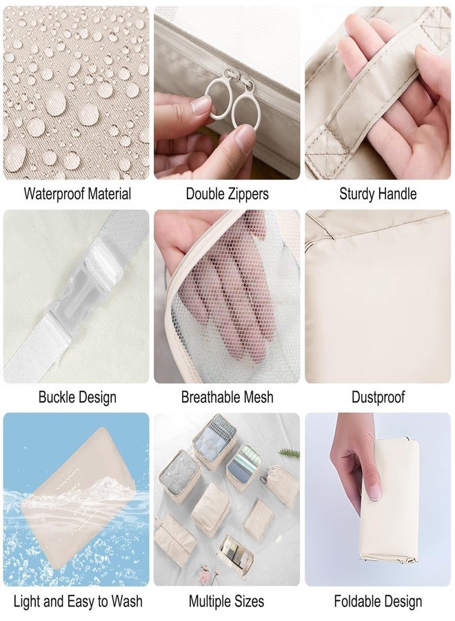 YEEYAA Packing Cubes for Travel - 10 Set Luggage Organizer Bags for Family, Mesh Breathable Travel Packing Cubes for Suitcases Durable Travel Essentials Bags Set - Image 5