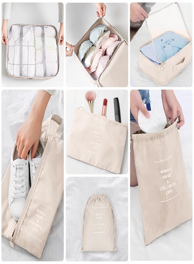 YEEYAA Packing Cubes for Travel - 10 Set Luggage Organizer Bags for Family, Mesh Breathable Travel Packing Cubes for Suitcases Durable Travel Essentials Bags Set - Image 3