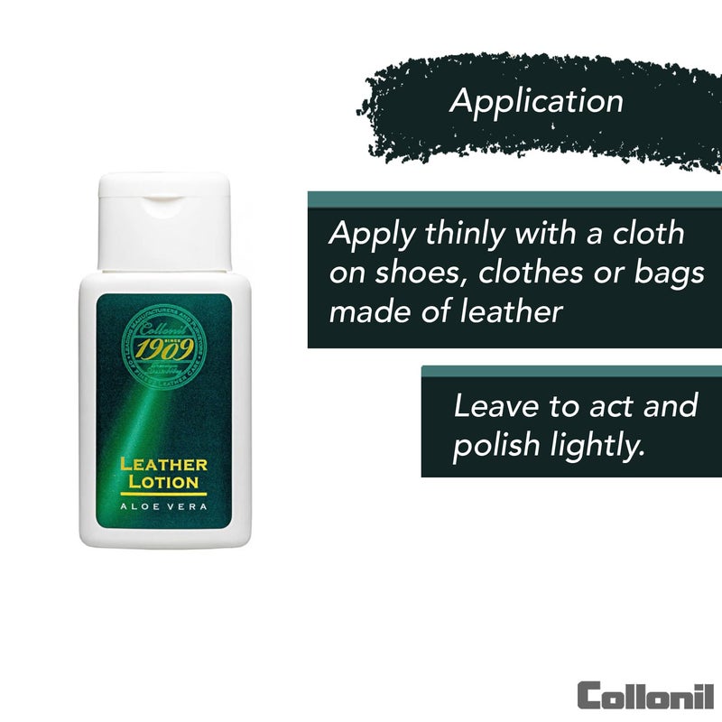 Collonil 1909 Leather Lotion 3.38 Fl Oz – Exclusive Leather Care for high quality smooth leather with Aloe Vera & valuable oils for soft & supple leather, protects against moisture loss - Image 4