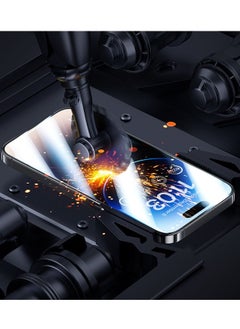 Houmt iPhone 14 Pro Max Screen Protector 9D Tempered Glass 9H Hardness HD Clear Case-friendly Shatterproof Protection Auto-alignment Frame 6.7 inch  - Image 5