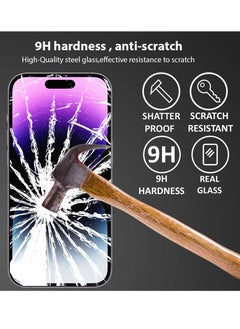 Houmt iPhone 14 Pro Max Screen Protector 9D Tempered Glass 9H Hardness HD Clear Case-friendly Shatterproof Protection Auto-alignment Frame 6.7 inch  - Image 3