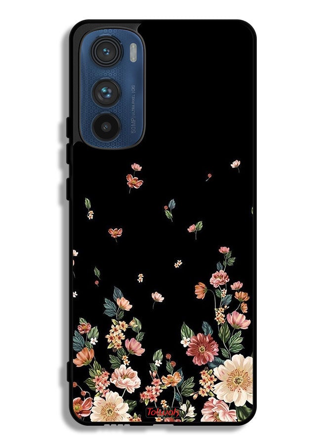 Tolwak Motorola Edge 30 Protective Case Cover Small Flowers In Bottom - Image 1