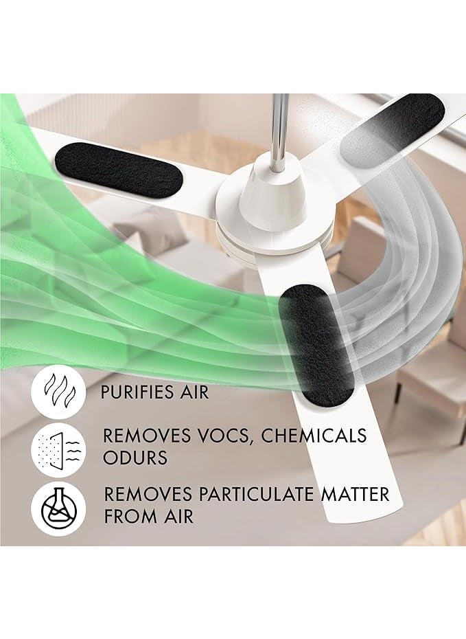 Purebreath CEILING FAN FILTERS ACTIVATED COCONUT PUREBREATH SHELL CARBON FILTER Pack of 6  - Image 2