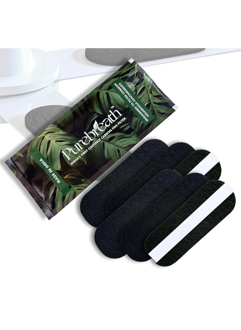 Purebreath CEILING FAN FILTERS ACTIVATED COCONUT PUREBREATH SHELL CARBON FILTER Pack of 6  - Image 1