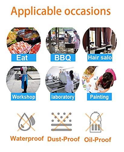 UniPleased Disposable Aprons (50 Count), Plastic apron for Painting Party, Cooking, Housework, Picnic etc. - Image 3
