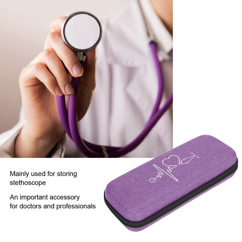 Simple Shockproof Stethoscope Storage Bag EVA Portable Stethoscope Organizer BoxBlack - Image 1