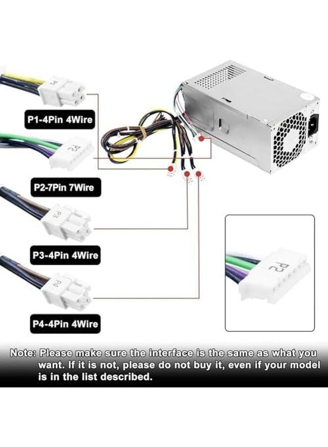 PCG002 250W Power Supply For HP ProDesk 280 282 600 800 G3 480 400 G4 Active Cooling - Image 3