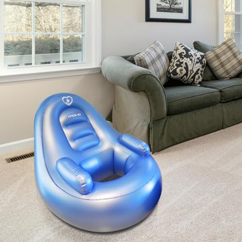 IP1CK4U Blue BBL Inflatable Chair with Ottoman for After Butt Surgery Recovery,Sitting,Sleeping,Pregnancy and Relaxation and BBL Pillow Results Lifting Cushions for BBL Lipo 360(Air Pump Not Included) - Image 4
