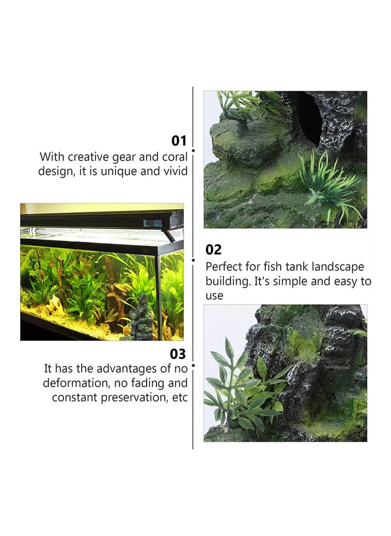 Fish Tank Rockery, Aquarium Decoration Resin Moss Stone Ornament Aquarium Mountain View Ornament Rock Hiding Cave Stone Resin Tree Fish Tank Decoration Fish Shlter Hiding Decor, 1 Pcs - pzsku/Z5B53E76A256138DAA6D1Z/45/_/1724775228/d5b47a4f-e43d-46fa-a202-bc7f6bf5a7dd