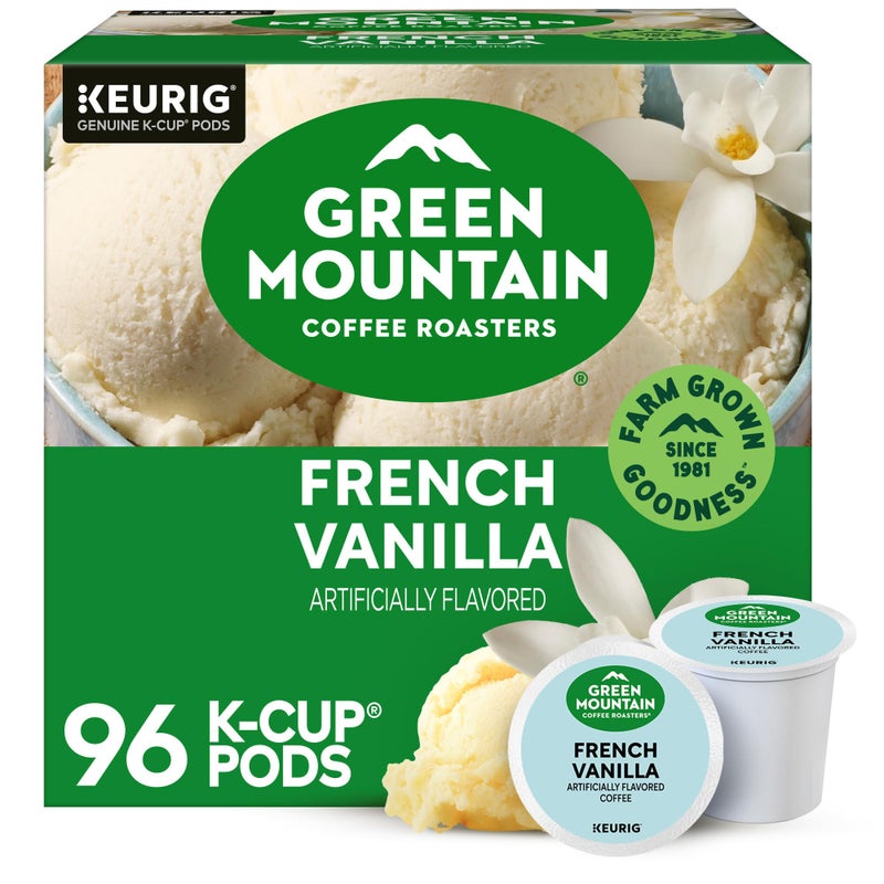 Green Mountain Coffee Roasters French Vanilla Coffee Keurig SingleServe KCup pods Light Roast 96 Count - Image 2