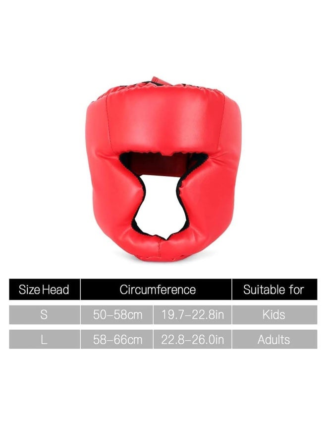 Generic Kickboxing Head Gear for MMA Training soft and Adults/Kids comfortable Sparring Martial Arts Boxing Kickboxing, Sparring, Martial Arts, Karate, Taekwondo,Muay Thai Helmet（red）  - Image 3
