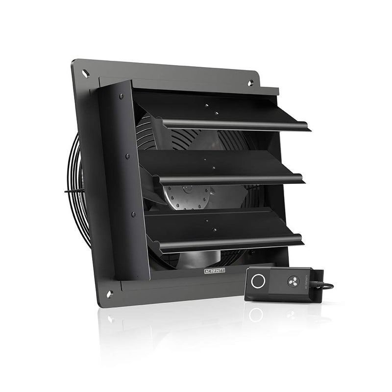AC Infinity AC Infinity AIRLIFT S10 Shutter Exhaust Fan 10 with 10Speed Controller EC Motor  Wall Mount Ventilation and Cooling for Sheds Attics Workshops and Greenhouses 