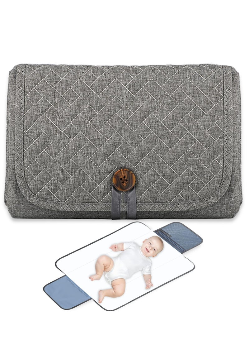 Portable Diaper Changing Pad, Travel Baby Changing Pad, Waterproof Foldable Diaper Changing Mat, Lightweight  Compact Changing Station, Newborn Gifts - Image 1