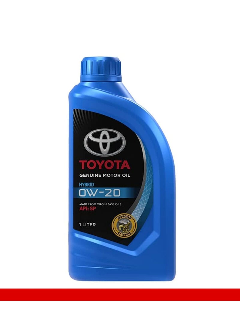TOYOTA Genuine Toyota 0W-20 Hybrid Oil - Fully Synthetic for Economical Performance and Superior Protection for Modern Engines - Carton (12 Packs * 1 Liter) - Image 3