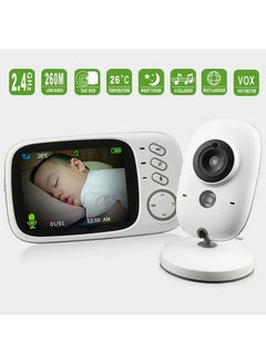 XiuWoo 3.2inch LCD Display Wireless Babies Video Monitor With Night Vision Temperature Monitoring Two-Way Voice Intercom Baby Monitor Baby Safety  - Image 2