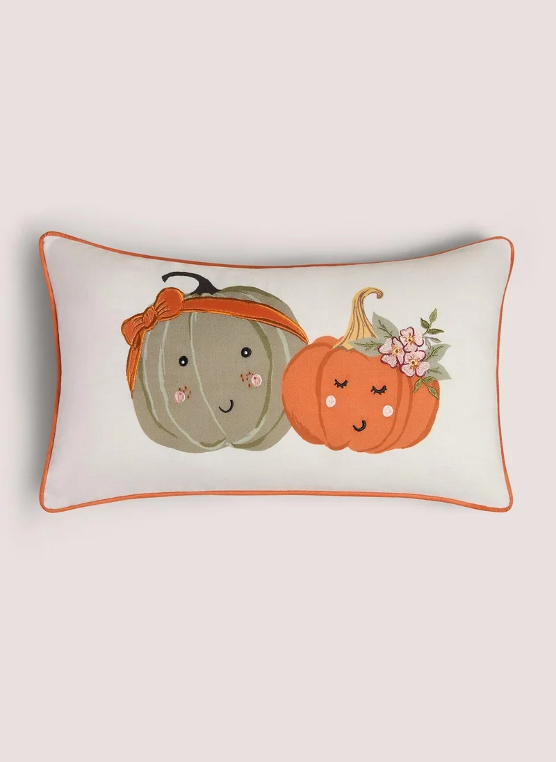 Matalan Pumpkin Character Cushion Orange