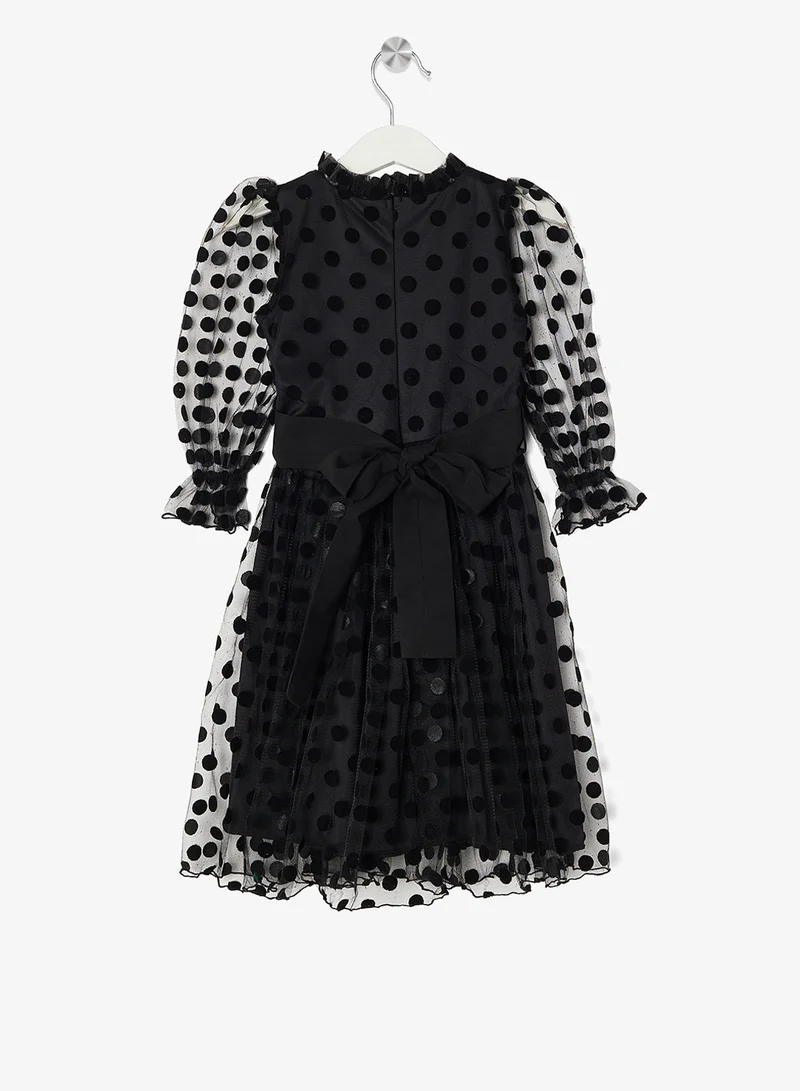 ليتل جولدن ابل فستان منقط صغير