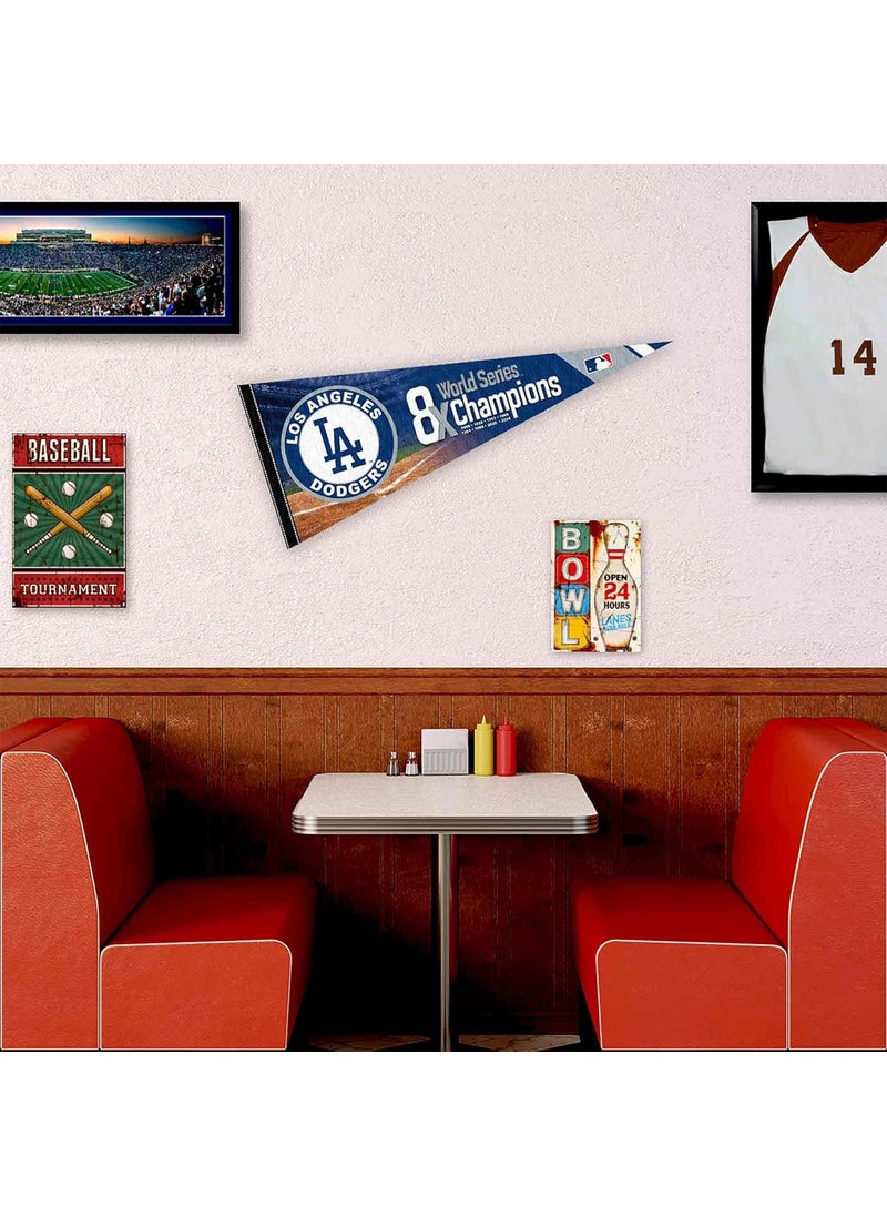 WinCraft WinCraft Los Angeles Dodgers 8 Time World Champions Soft Felt Pennant  - Image 3